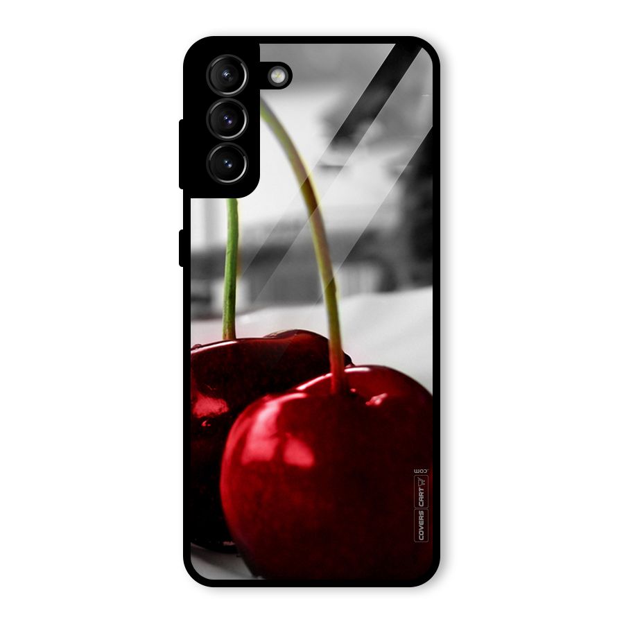 Cherry Photography Glass Back Case for Galaxy S21 Plus