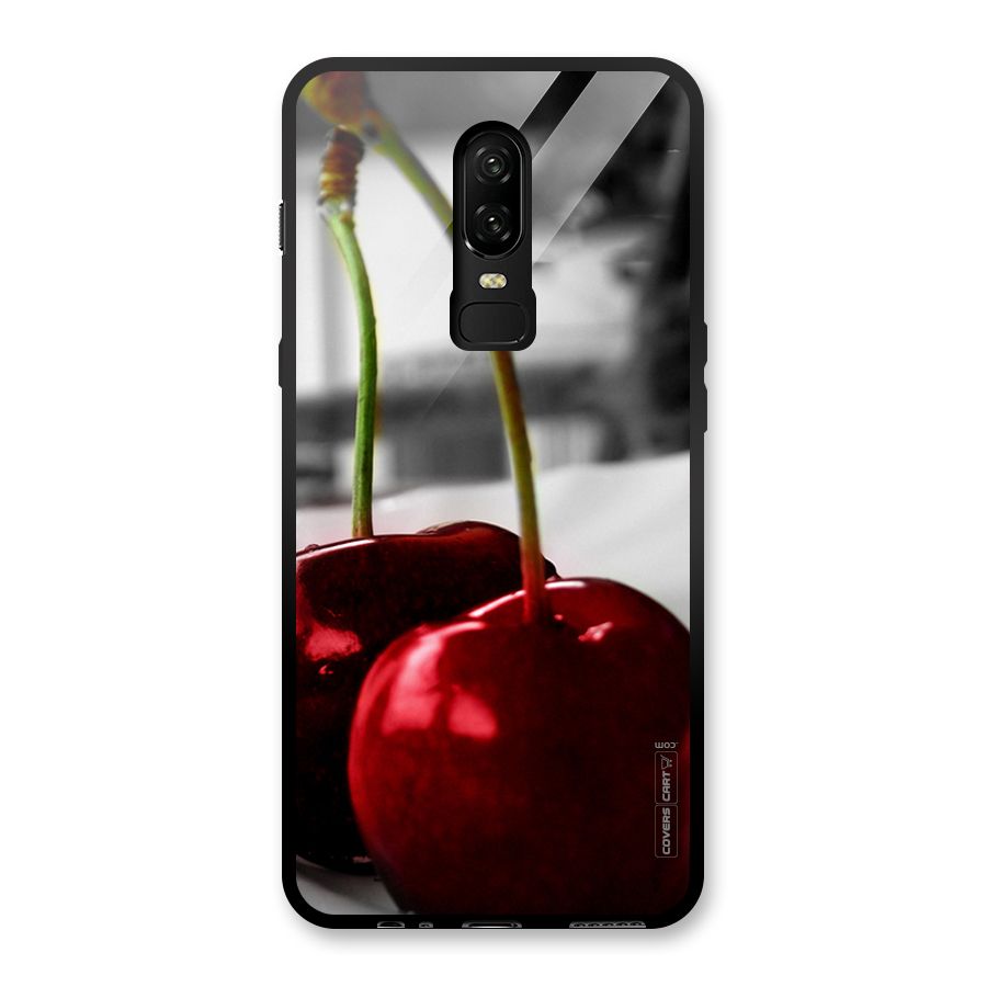 Cherry Photography Glass Back Case for OnePlus 6