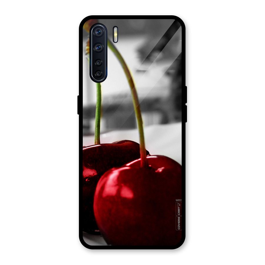 Cherry Photography Glass Back Case for Oppo F15