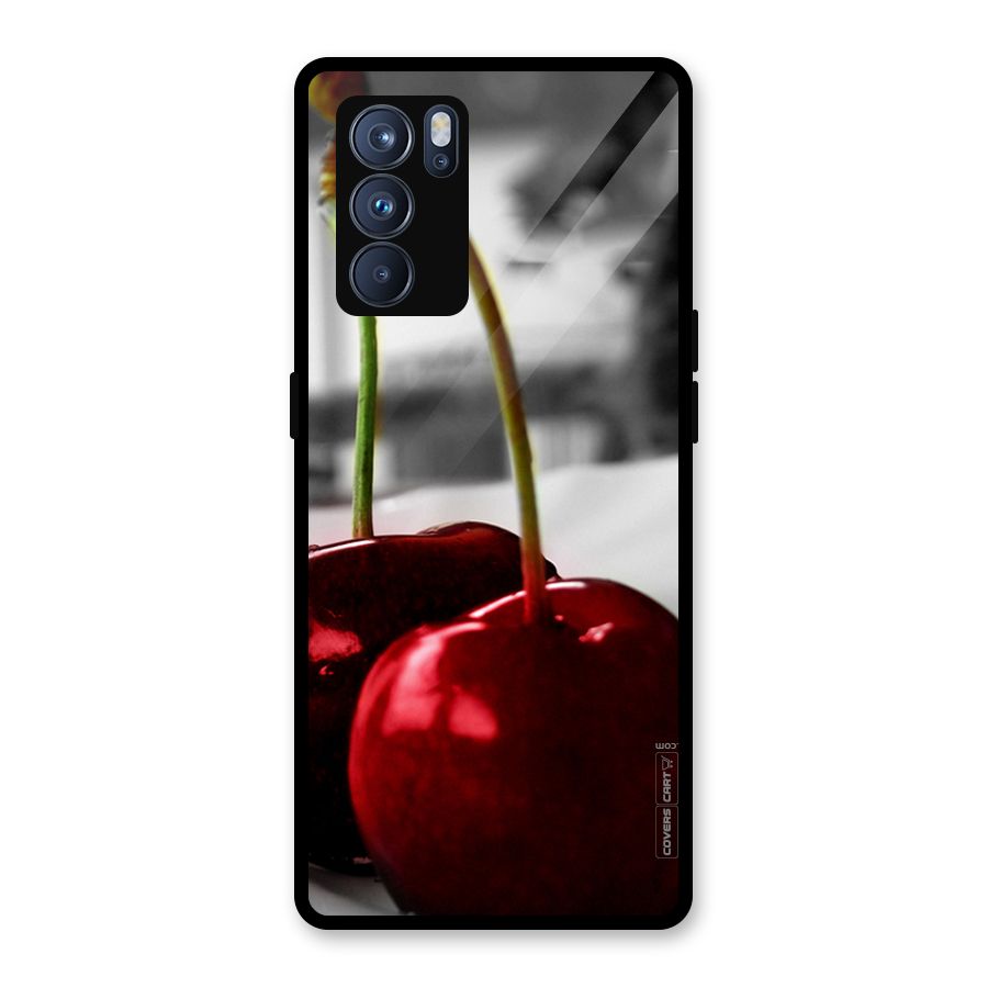 Cherry Photography Glass Back Case for Oppo Reno6 Pro 5G