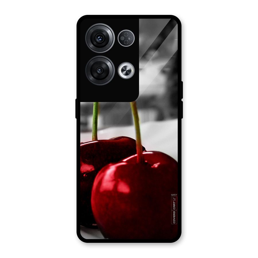 Cherry Photography Glass Back Case for Oppo Reno8 Pro 5G