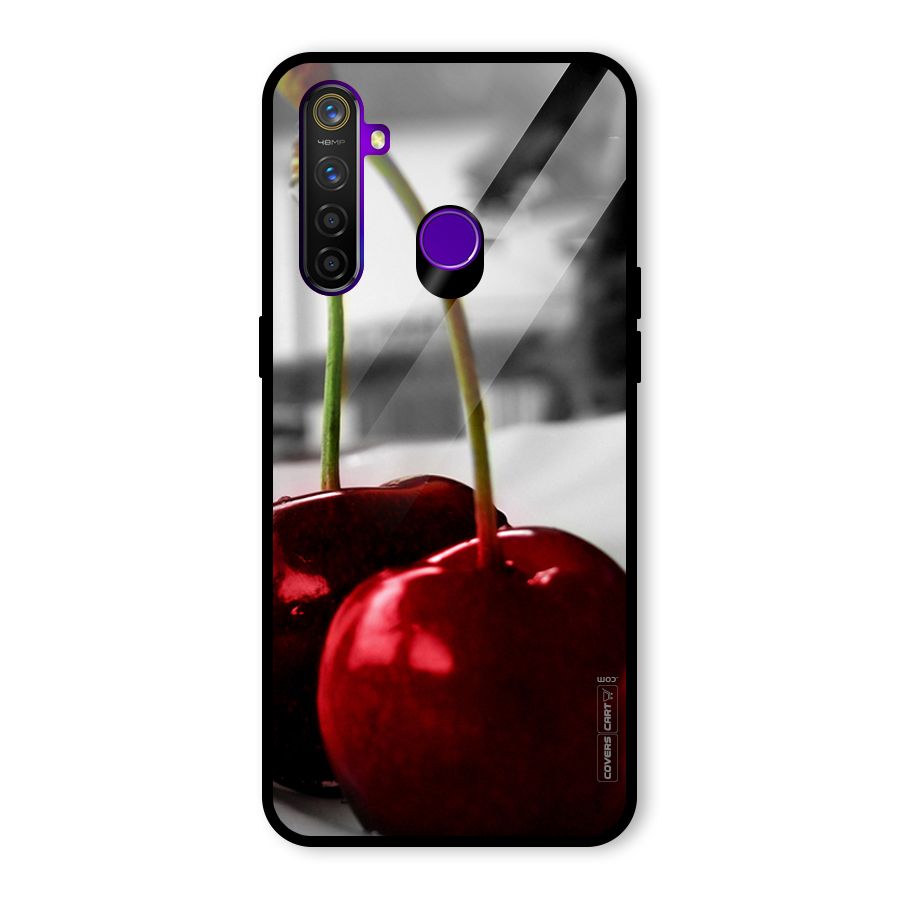 Cherry Photography Glass Back Case for Realme 5 Pro