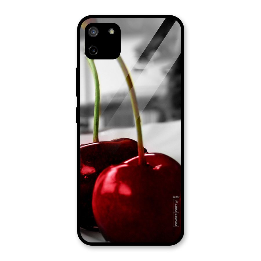 Cherry Photography Glass Back Case for Realme C11