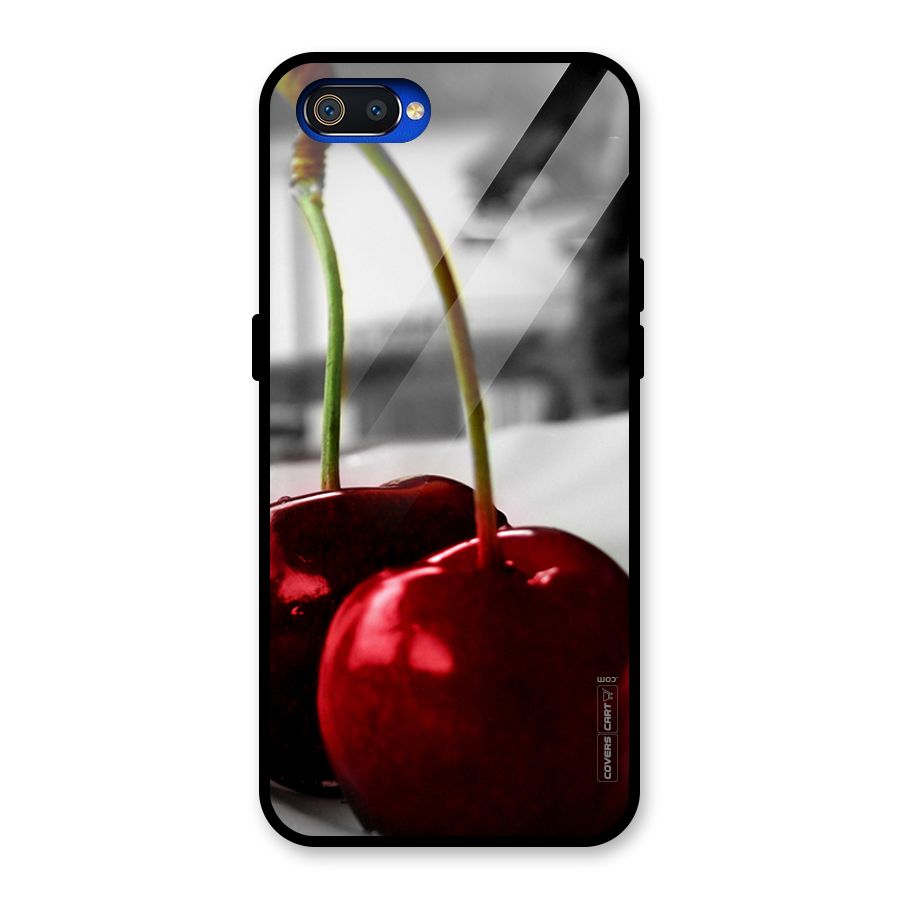 Cherry Photography Glass Back Case for Realme C2
