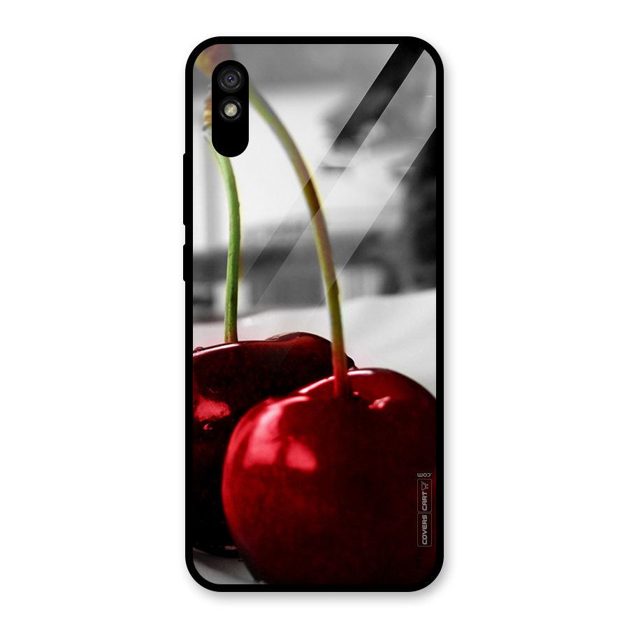 Cherry Photography Glass Back Case for Redmi 9A