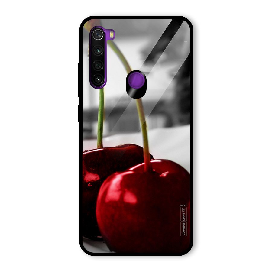 Cherry Photography Glass Back Case for Redmi Note 8