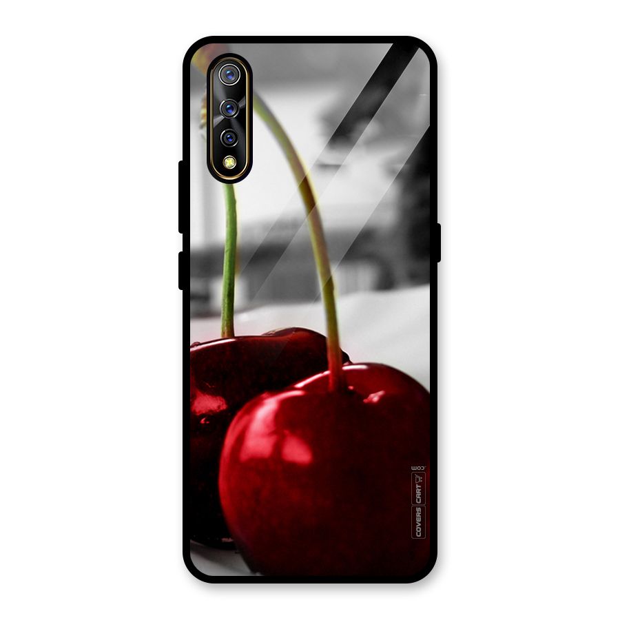 Cherry Photography Glass Back Case for Vivo S1