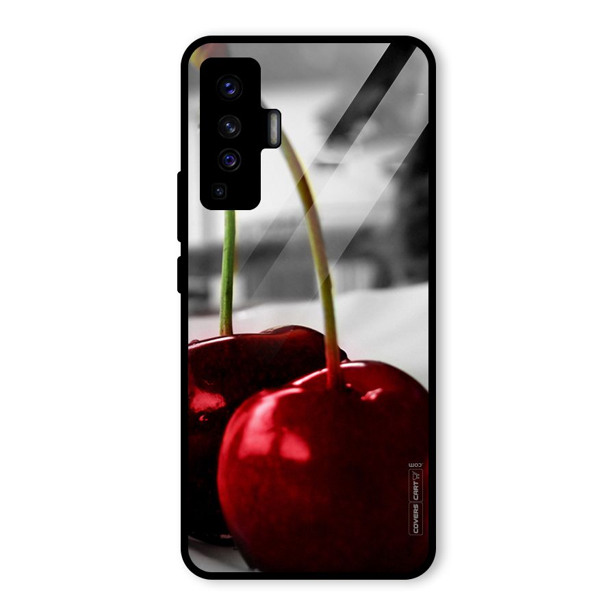 Cherry Photography Glass Back Case for Vivo X50