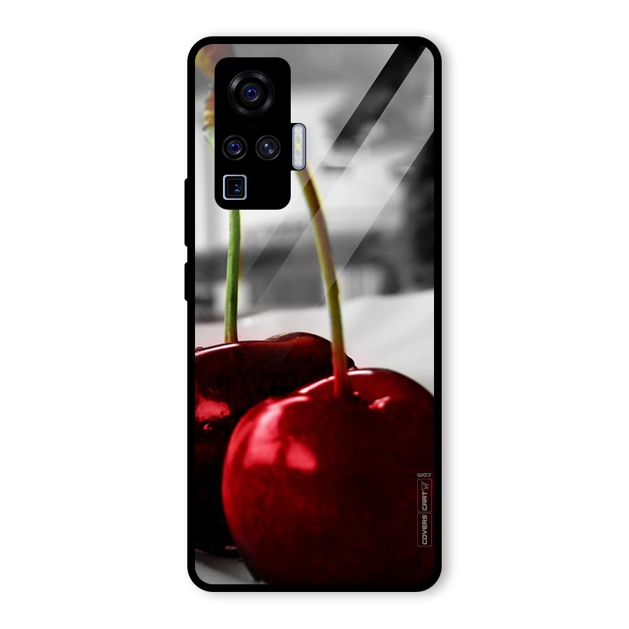 Cherry Photography Glass Back Case for Vivo X50 Pro