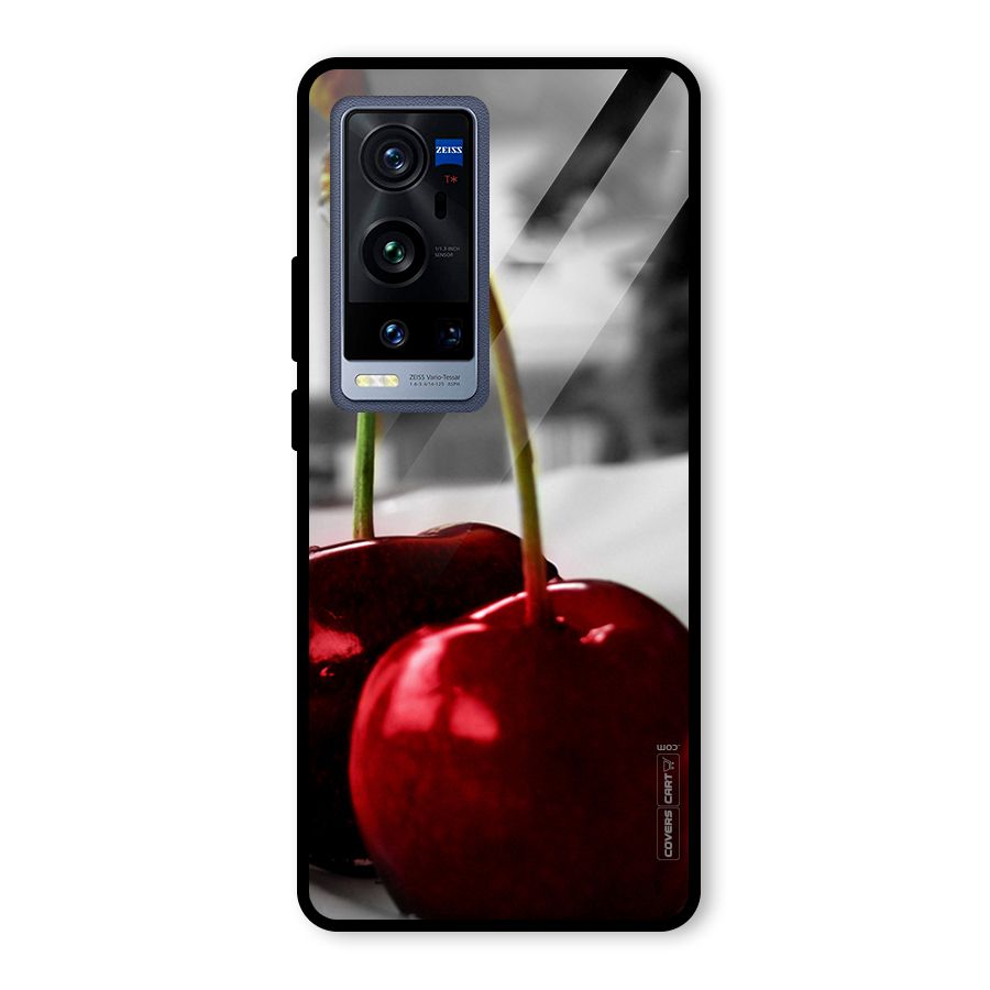 Cherry Photography Glass Back Case for Vivo X60 Pro Plus