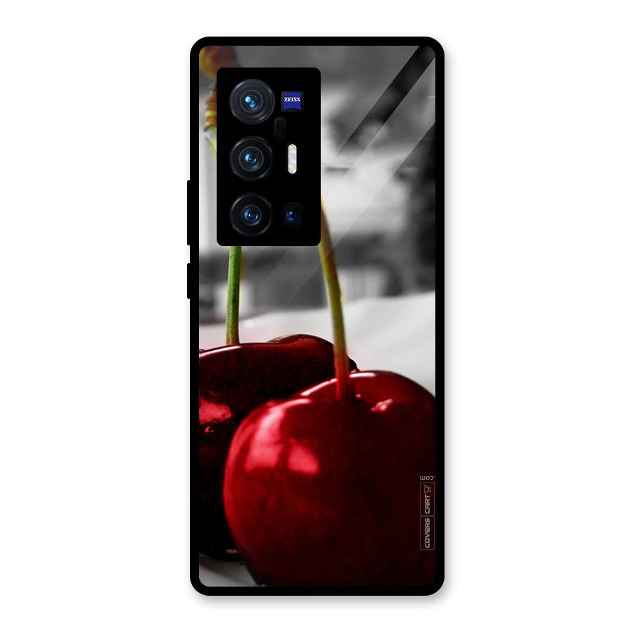 Cherry Photography Glass Back Case for Vivo X70 Pro Plus