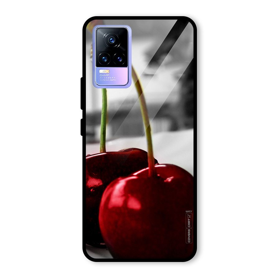 Cherry Photography Glass Back Case for Vivo Y73