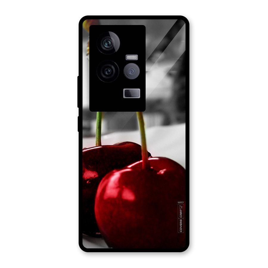 Cherry Photography Glass Back Case for Vivo iQOO 11 5G