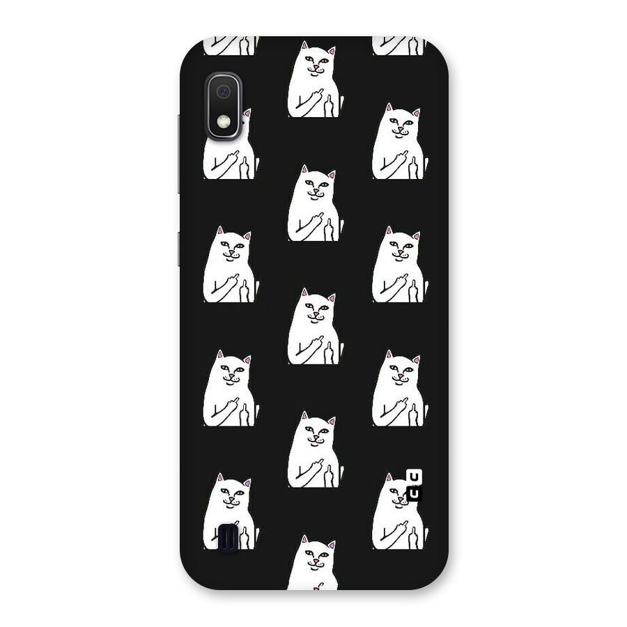 Chill Cat Pattern Back Case for Galaxy A10