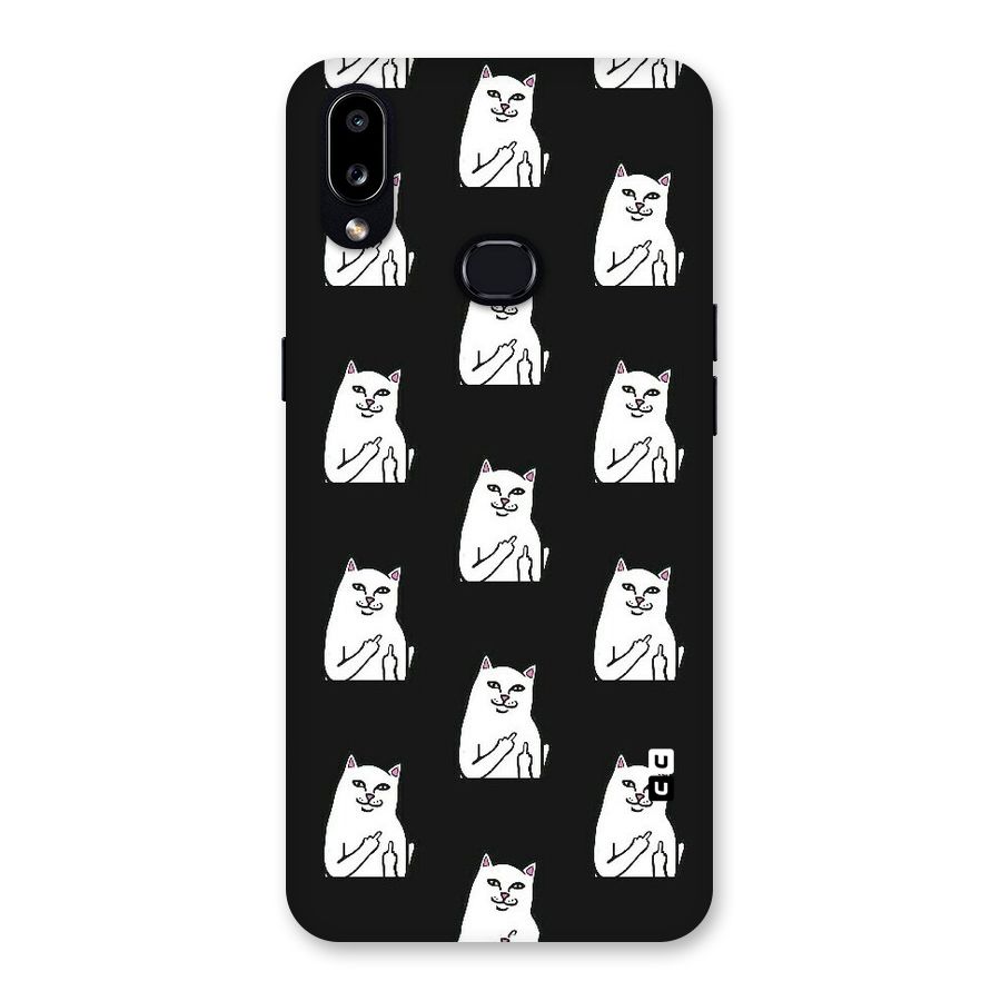 Chill Cat Pattern Back Case for Galaxy A10s