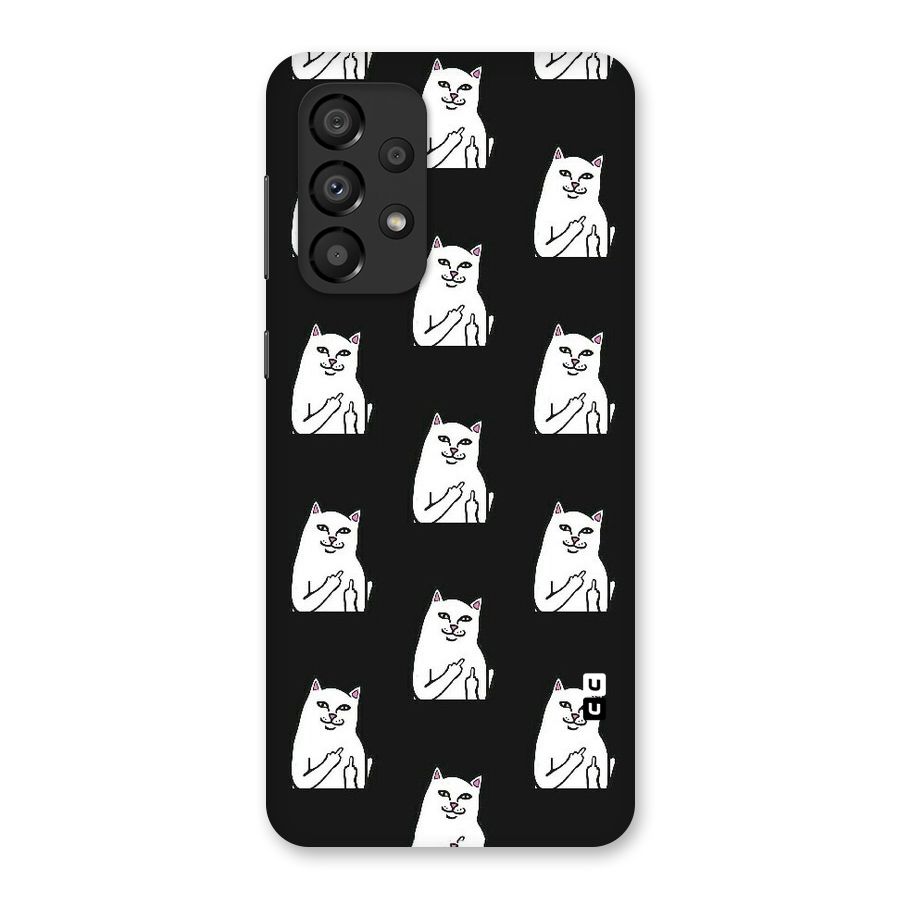 Chill Cat Pattern Back Case for Galaxy A33 5G