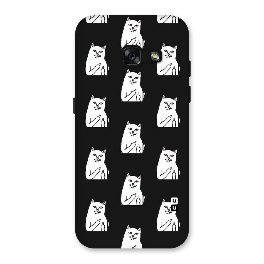 Chill Cat Pattern Back Case for Galaxy A3 (2017)
