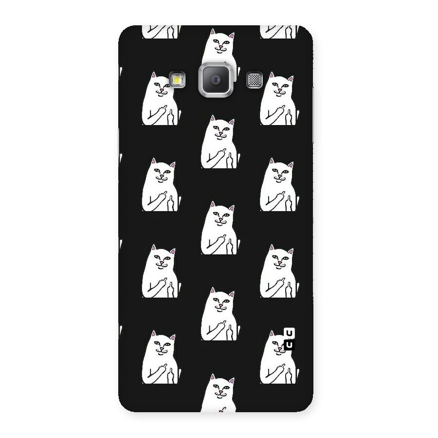 Chill Cat Pattern Back Case for Galaxy A7