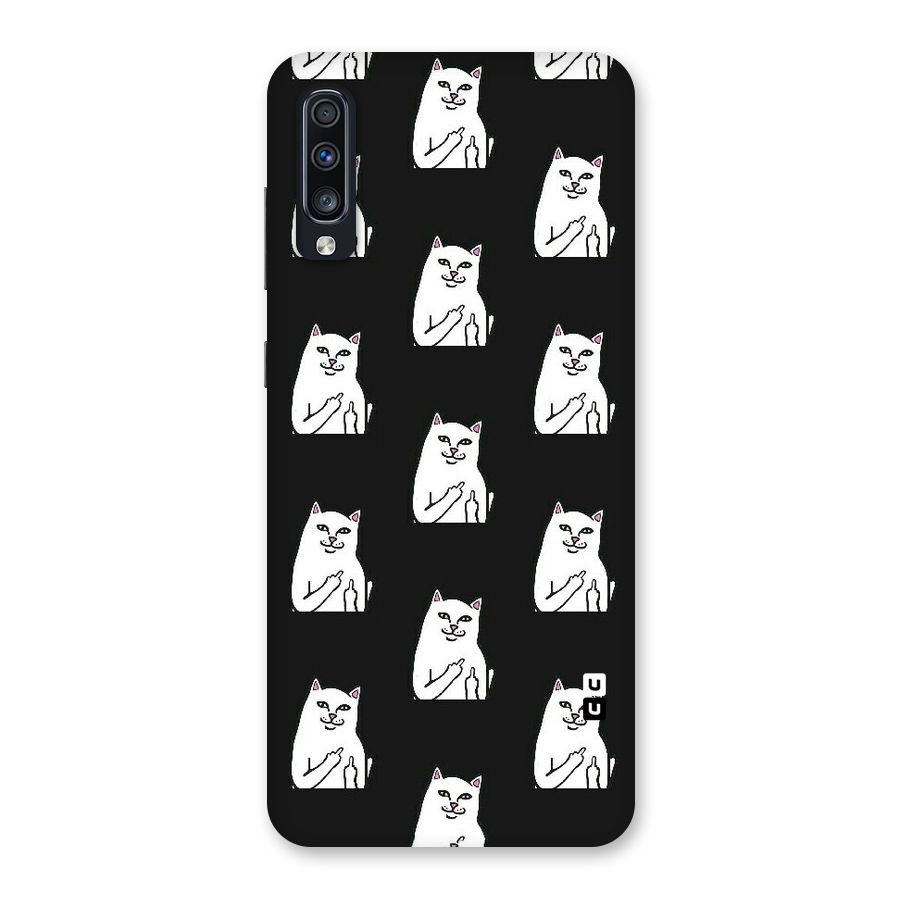 Chill Cat Pattern Back Case for Galaxy A70
