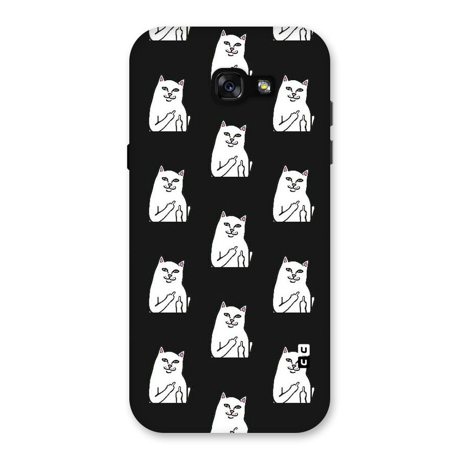 Chill Cat Pattern Back Case for Galaxy A7 (2017)