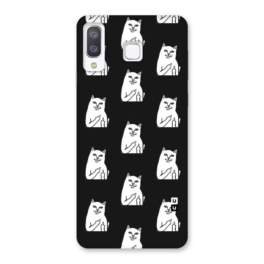 Chill Cat Pattern Back Case for Galaxy A8 Star