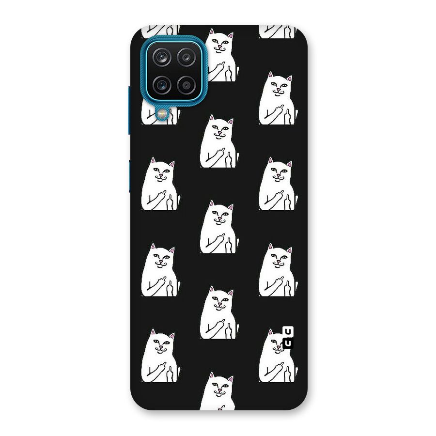 Chill Cat Pattern Back Case for Galaxy F12
