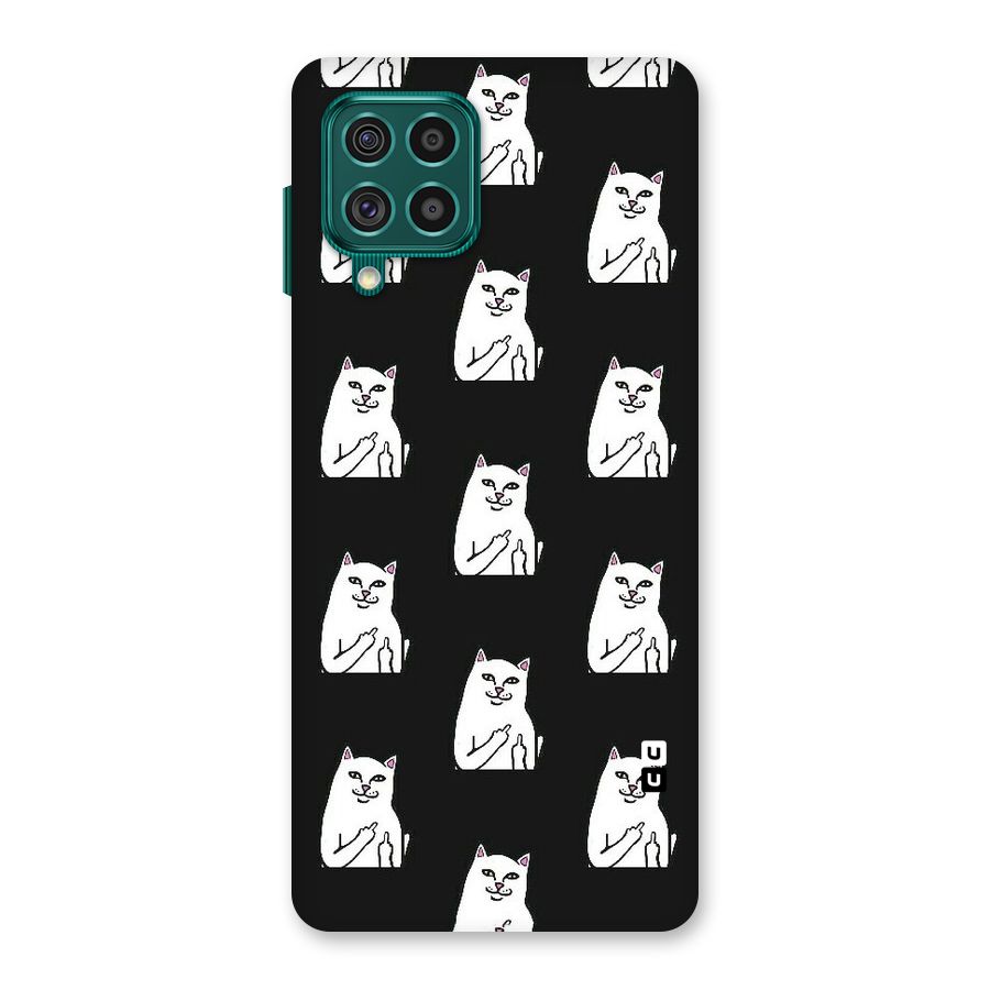 Chill Cat Pattern Back Case for Galaxy F62