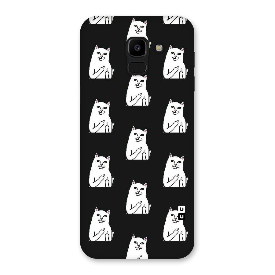 Chill Cat Pattern Back Case for Galaxy J6