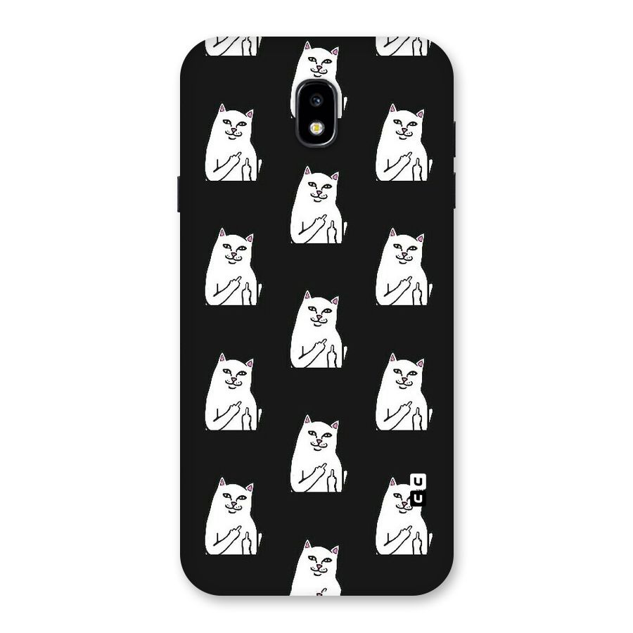 Chill Cat Pattern Back Case for Galaxy J7 Pro