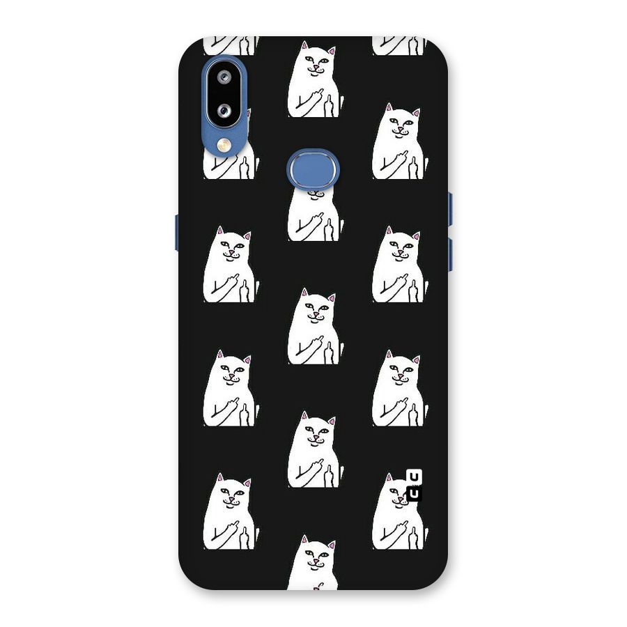 Chill Cat Pattern Back Case for Galaxy M01s