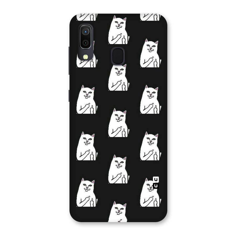 Chill Cat Pattern Back Case for Galaxy M10s