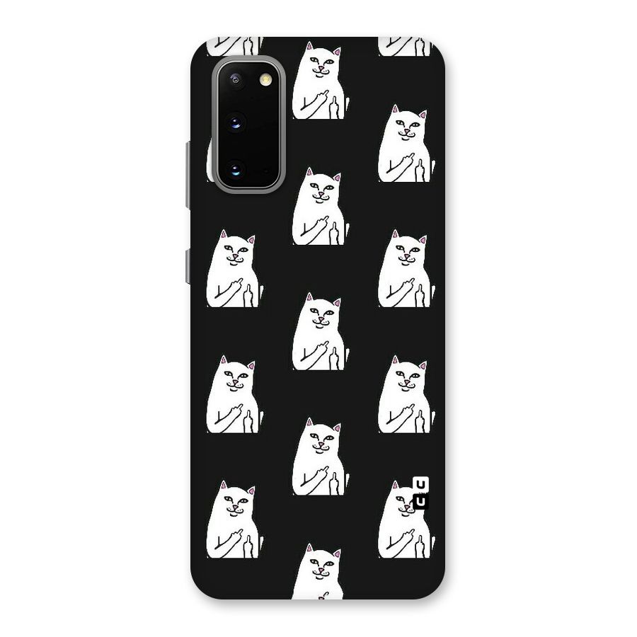 Chill Cat Pattern Back Case for Galaxy S20