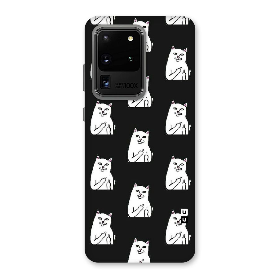 Chill Cat Pattern Back Case for Galaxy S20 Ultra