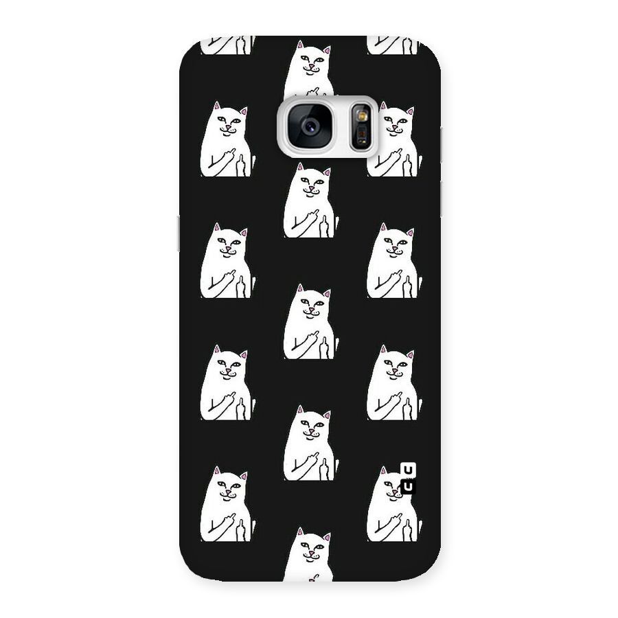 Chill Cat Pattern Back Case for Galaxy S7 Edge
