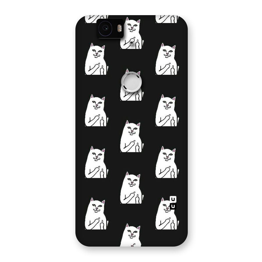 Chill Cat Pattern Back Case for Google Nexus-6P