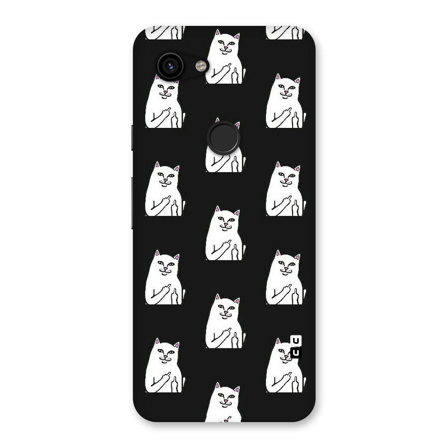 Chill Cat Pattern Back Case for Google Pixel 3a