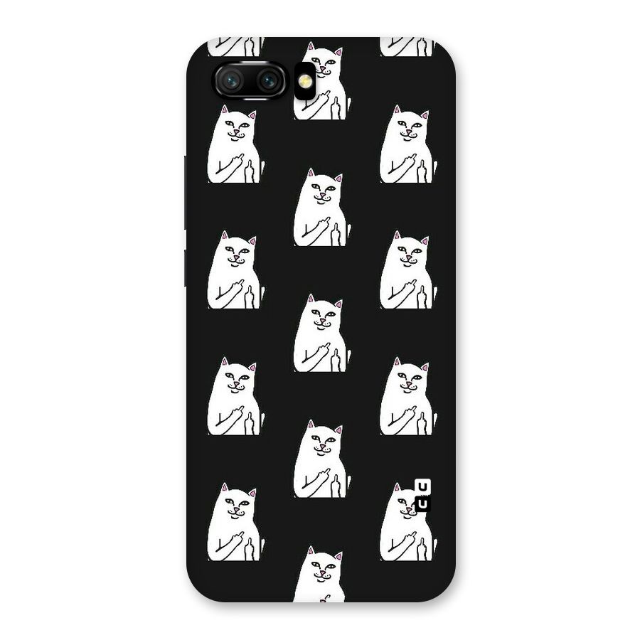Chill Cat Pattern Back Case for Honor 10