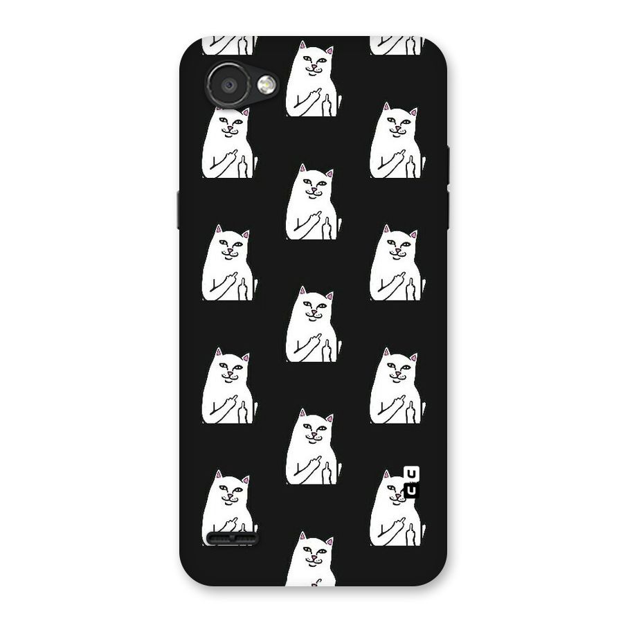 Chill Cat Pattern Back Case for LG Q6
