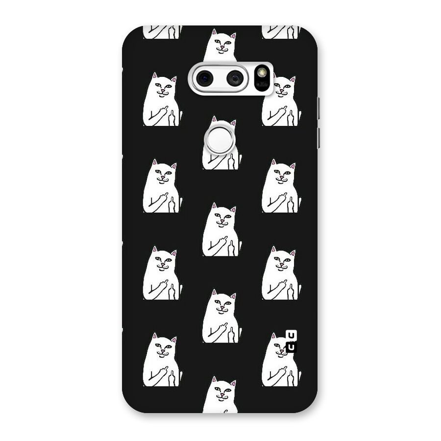 Chill Cat Pattern Back Case for LG V30