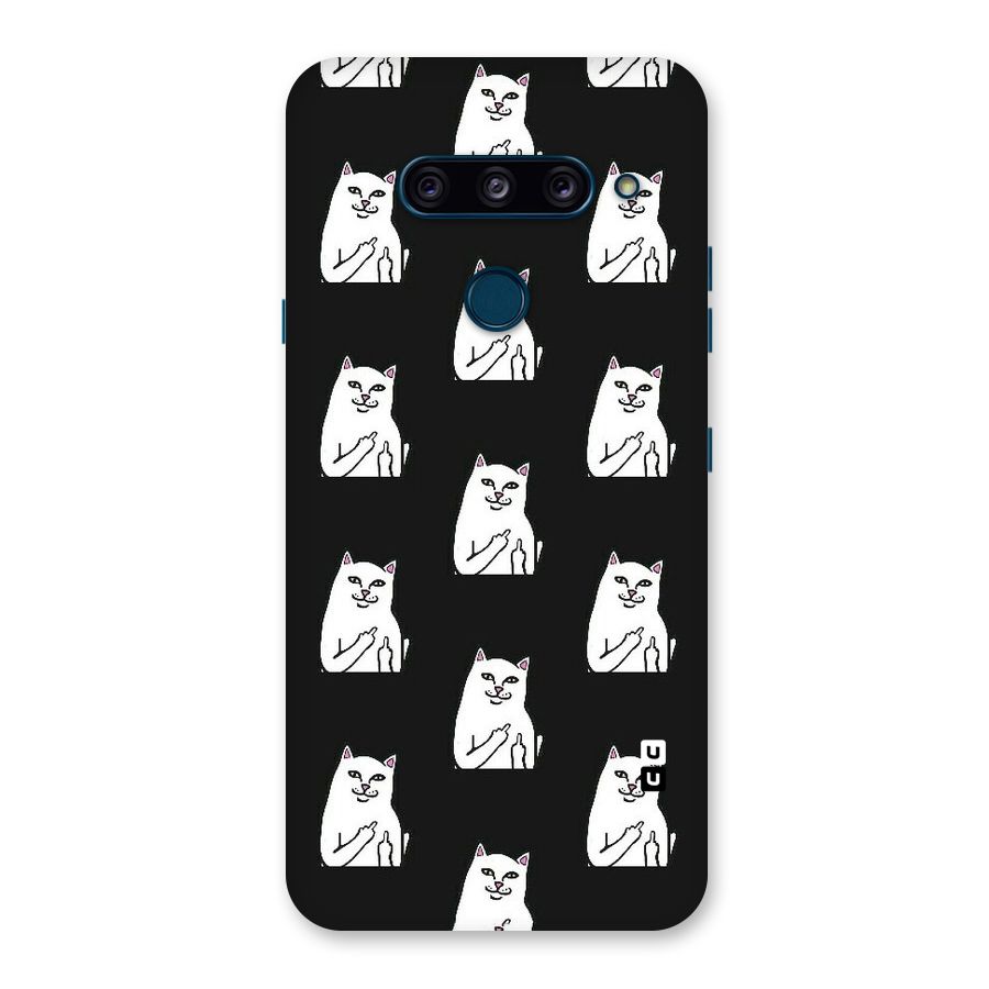 Chill Cat Pattern Back Case for LG  V40 ThinQ