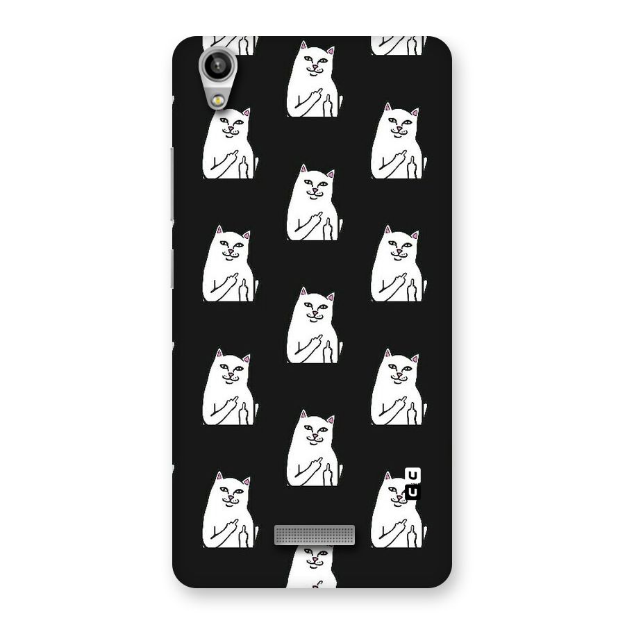 Chill Cat Pattern Back Case for Lava-Pixel-V1