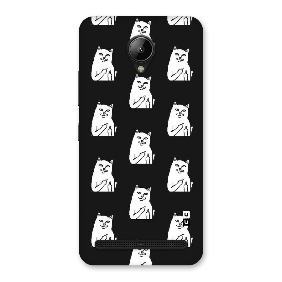 Chill Cat Pattern Back Case for Lenovo C2