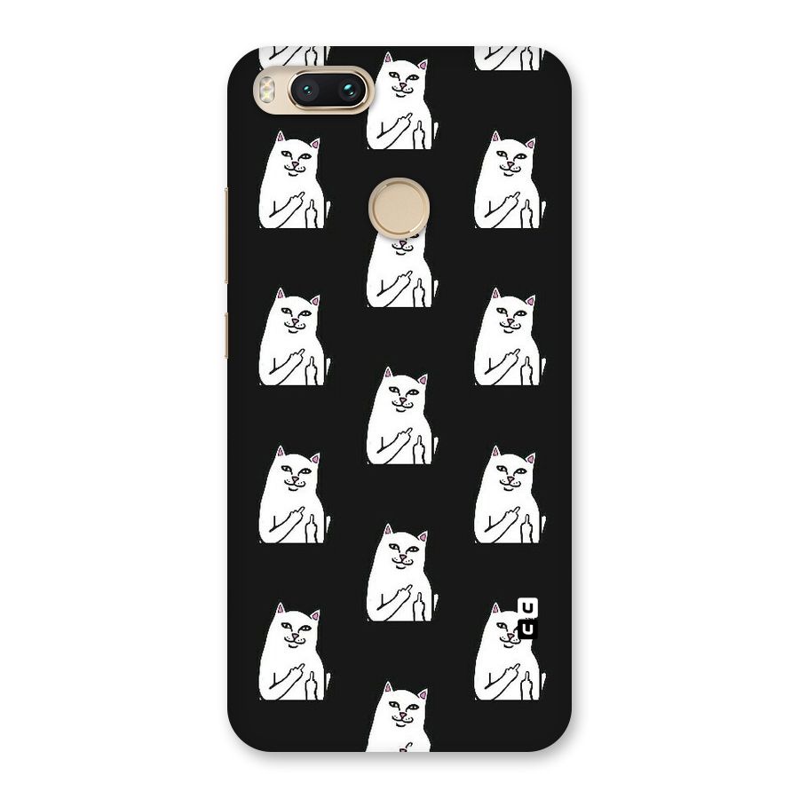 Chill Cat Pattern Back Case for Mi A1