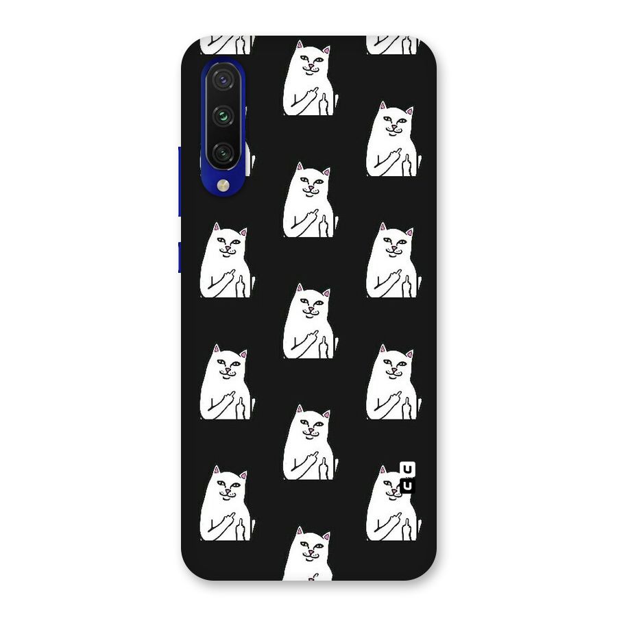 Chill Cat Pattern Back Case for Mi A3