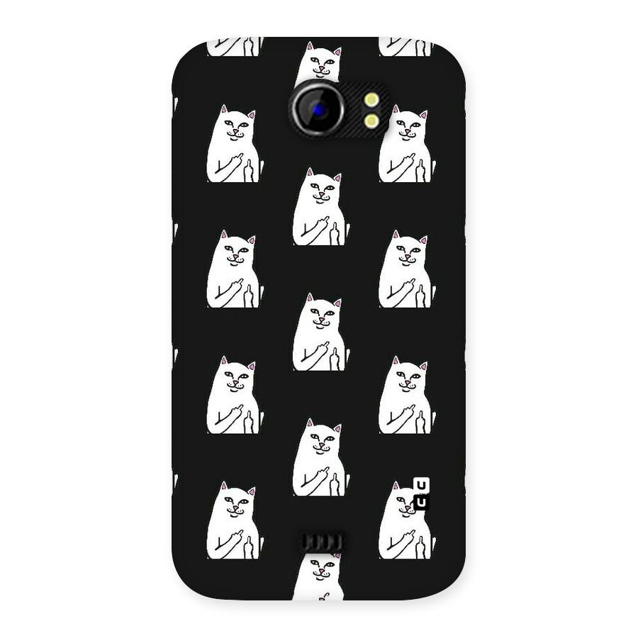 Chill Cat Pattern Back Case for Micromax Canvas 2 A110
