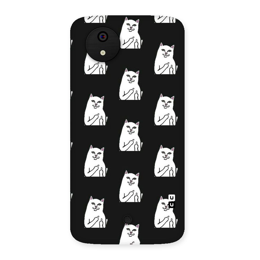 Chill Cat Pattern Back Case for Micromax Canvas A1