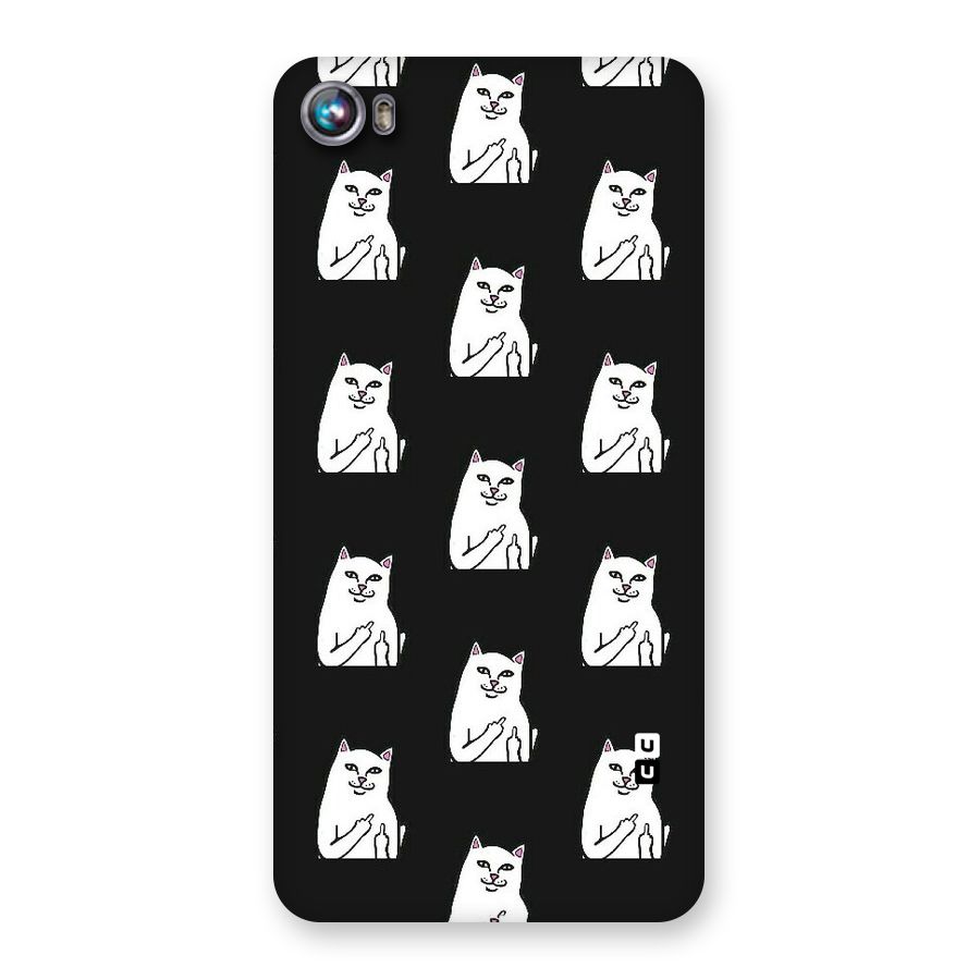 Chill Cat Pattern Back Case for Micromax Canvas Fire 4 A107