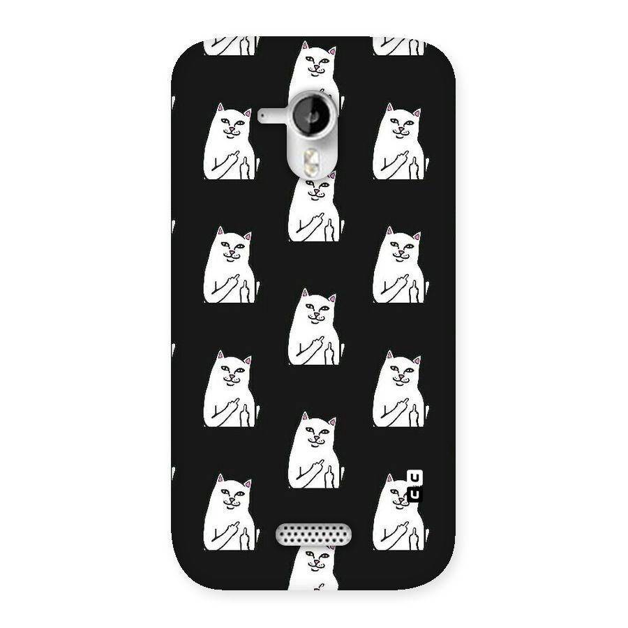Chill Cat Pattern Back Case for Micromax Canvas HD A116