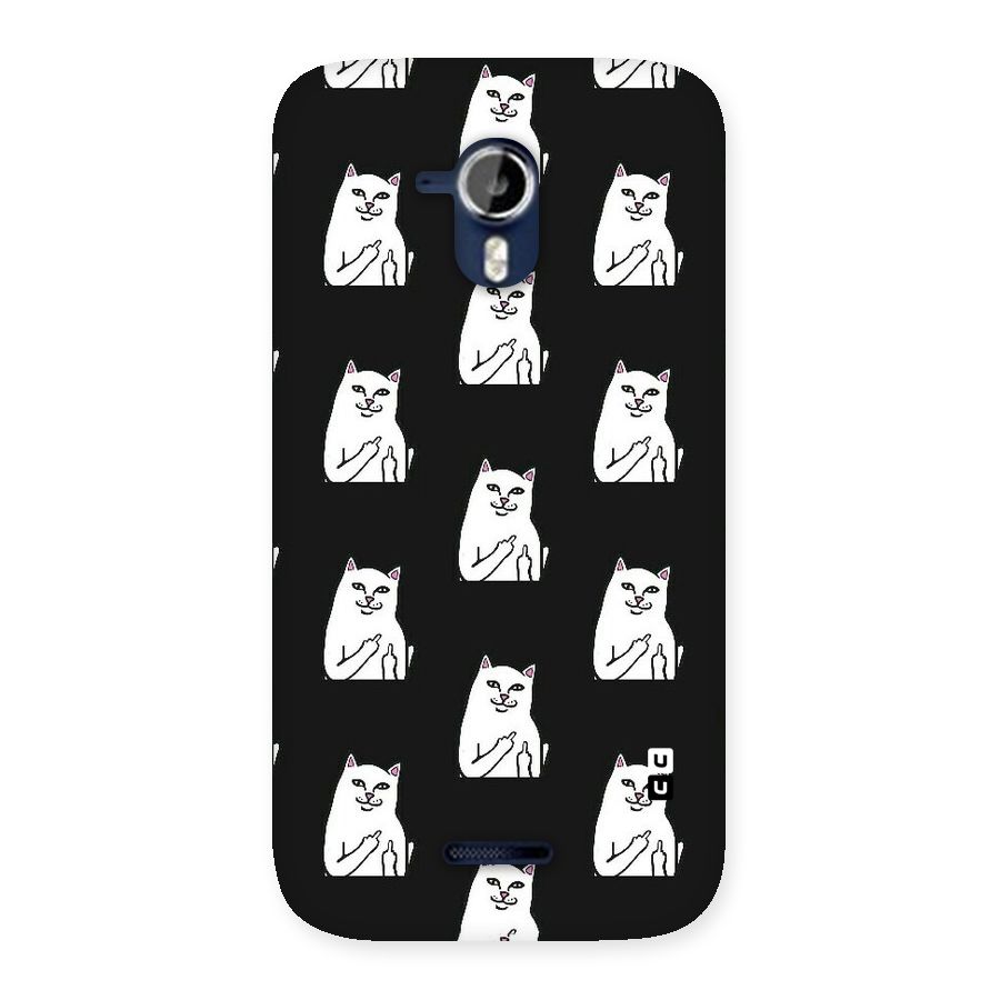 Chill Cat Pattern Back Case for Micromax Canvas Magnus A117