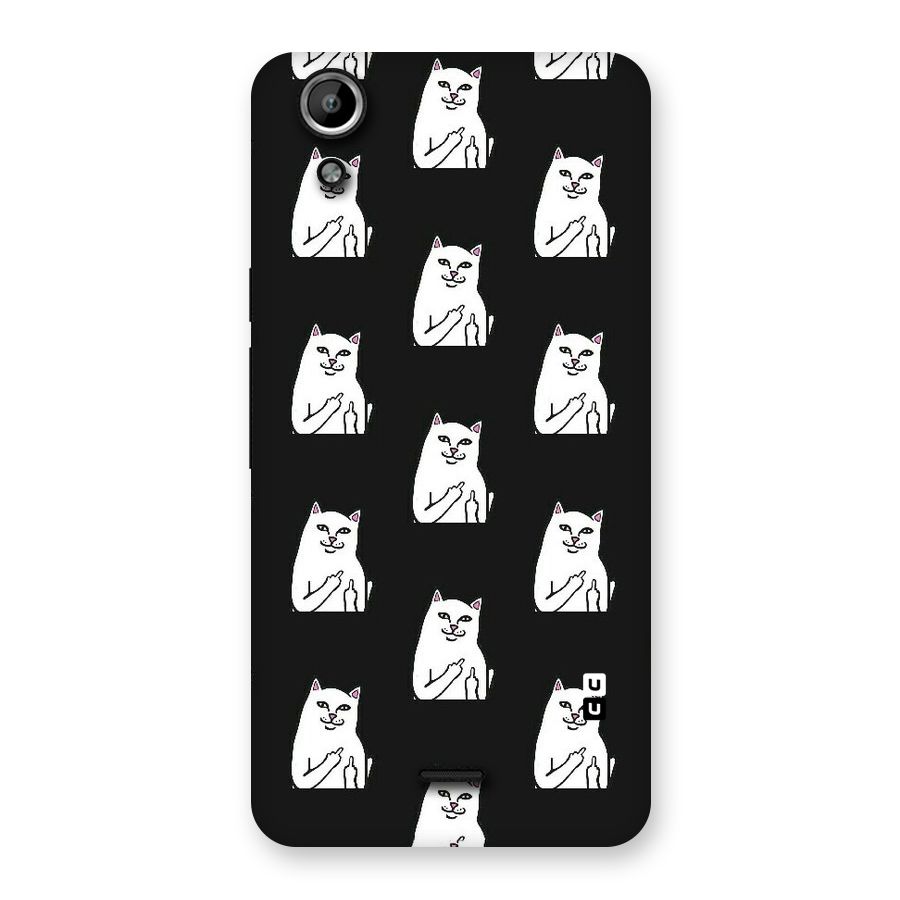 Chill Cat Pattern Back Case for Micromax Canvas Selfie Lens Q345